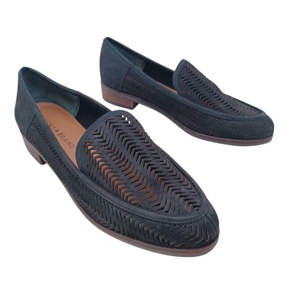 Lucky Brand Flats Black Camdyn Loafers Cut Out Leather Minimalist Womens 7.5 M - Picture 14 of 14